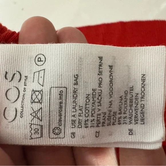 COS Vibrant blood orange Maxi Dress - Picture 8 of 8